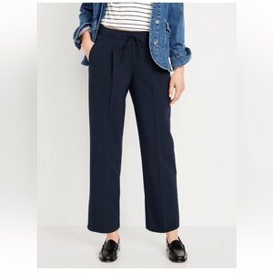 Old Navy Navy Blue High Rise, Straight Leg Billie Trouser